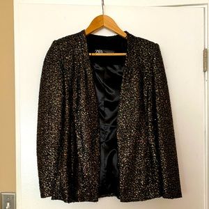 ZARA SEQUIN BLAZER (XS)